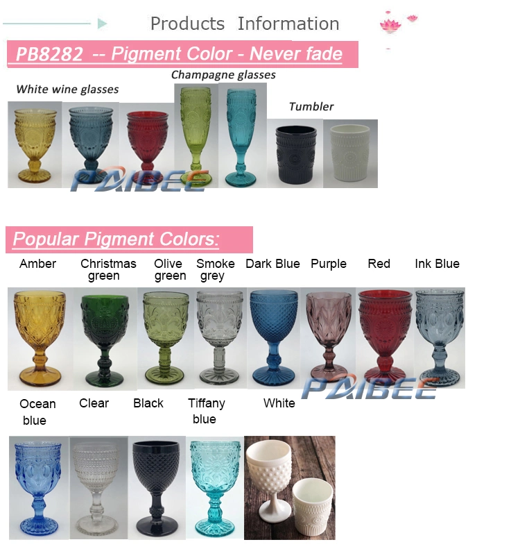 High Quality Wine Glasses Colour Goblet Restaurant Hotel Glassware Champagne Drinkware